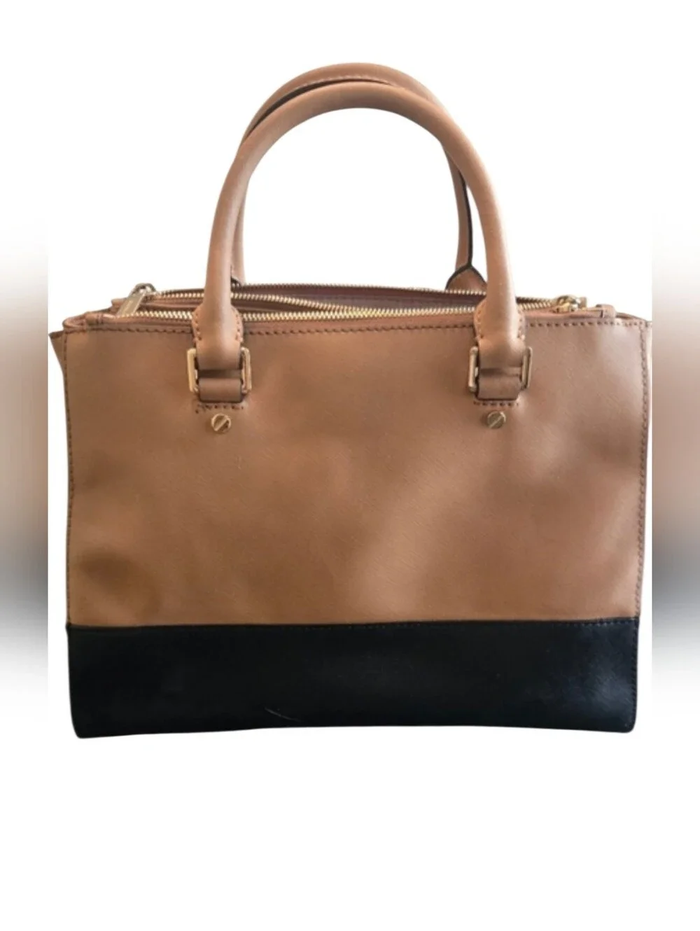 Michael Kors Tan and Black Women's Bag